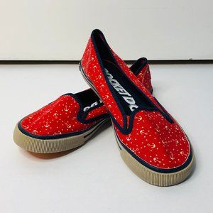 🚚❤️Rocket Dog Canvas Sailor Anchor Print Flats